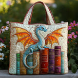 Bolso Acolchado - Dragón Esmeralda Guardián de Libros