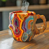 Vaso de café de cristal mineral