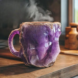 Vaso de café de cristal mineral