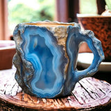 Vaso de café de cristal mineral
